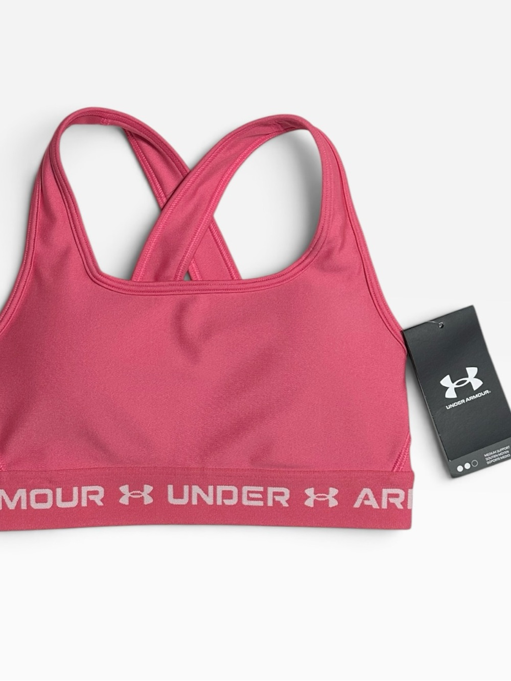 Under Armour Youth Crossback Sports Bra - Rose Pink